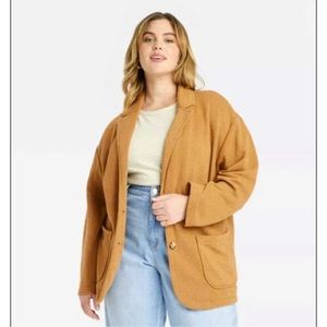 Universal Thread - Heather Brown Knit Blazer !!